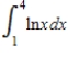 Evaluate the definite integral by using the method of integration by parts. 