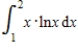 Evaluate the definite integral by using the method of integration by parts. ​   ​