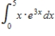 Evaluate the definite integral by using the method of integration by parts. 