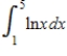 Evaluate the definite integral by using the method of integration by parts. 