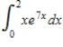 Evaluate the definite integral by using the method of integration by parts. 