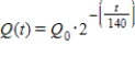 <strong>The radioactive element polonium decays according to the law where Q<sub>0</sub> is the initial amount and the time t is measured in days. If the amount of polonium left after 560 days is 40 mg, what was the initial amount present? </strong> A) The initial amount was 645 mg B) The initial amount was 642 mg C) The initial amount was 651 mg D) The initial amount was 640 mg