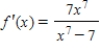 <strong>Find the derivative of the function. </strong> A) B) C) D)