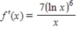<strong>Find the derivative of the function. </strong> A) B) C) D)