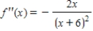 <strong>Find the second derivative of the function. </strong> A) B) C) D)