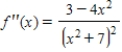 <strong>Find the second derivative of the function. </strong> A) B) C) D)