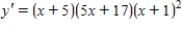 <strong>Use logarithmic differentiation to find the derivative of the function. </strong> A) B) C) D)