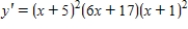 <strong>Use logarithmic differentiation to find the derivative of the function. </strong> A) B) C) D)