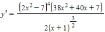 <strong>Use logarithmic differentiation to find the derivative of the function. </strong> A) B) C) D) E)