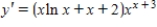 <strong>Use logarithmic differentiation to find the derivative of the function. </strong> A) B) C) D)