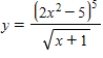 Use logarithmic differentiation to find the derivative of the function. 
