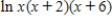 Use the laws of logarithms to simplify the expression. 