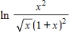 Use the laws of logarithms to simplify the expression. ​   ​