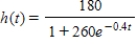 The height (in feet) of a certain kind of tree is approximated by where t is the age of the tree in years. Estimate the age of an 60-ft tree. Round your answer to the nearest hundredth. 