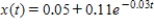 The concentration of a drug in an organ at any time t (in seconds) is given by where is measured in grams/cubic centimeter . How long would it take for the concentration of the drug in the organ to reach 0.15 ? How long would it take for the concentration of the drug in the organ to reach 0.12 ? Round your answer to the nearest hundredth. 