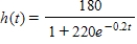 The height (in feet) of a certain kind of tree is approximated by where t is the age of the tree in years. Estimate the age of a 70-ft tree. Round your answer to the nearest hundredth. __________ years