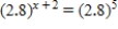 Solve the equation for   . ​   ​