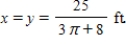 <strong>A Norman window has the shape of a rectangle surmounted by a semicircle (see the accompanying figure). If a Norman window is to have a perimeter of 25 ft, what should its dimensions be in order to allow the maximum amount of light through the window? </strong> A) B) C) D) 