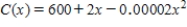 The quantity demanded each month of the Walter Serkin recording of Beethoven's Moonlight Sonata, manufactured by Phonola Record Industries, is related to the price/compact disc. The equation , where denotes the unit price in dollars and is the number of discs demanded, relates the demand to the price. The total monthly cost (in dollars) for pressing and packaging copies of this classical recording is given by . To maximize its profits, how many copies should Phonola produce each month?