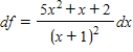 <strong>Find the differential of the function. </strong> A) B) C) D) E)