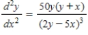 <strong>Find the second derivative of the function defined implicitly by the equation. </strong> A) B) C) D) E)