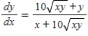<strong>Find by implicit differentiation. </strong> A) B) C) D) E)