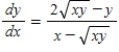 <strong>Find by implicit differentiation. </strong> A) B) C) D) E)