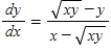 <strong>Find by implicit differentiation. </strong> A) B) C) D) E)