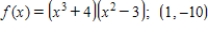 Find the slope and an equation of the tangent line to the graph of the function f at the specified point. 