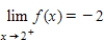 <strong>Use the graph of the function f to find , and , if the limit exists. </strong> A) ; ; B) ; ; C) ; ; does not exist D) ; ;