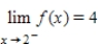 <strong>Refer to the graph of the function f and determine whether the statement below is true or false. </strong> A) false B) true