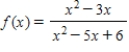 <strong>Determine all values of x at which the function is discontinuous. </strong> A) -3 and -2 B) 2 C) 3 and 2 D) 3