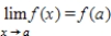 A function f is continuous at the point if the following conditions are satisfied. 1. is defined. 2. exists. 3. . Determine the value of x, if any, at which the function is discontinuous. x = __________ State the condition(s) for continuity that are violated. Conditions: __________