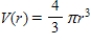 The volume of a spherical cancerous tumor is given by the function where r is the radius of the tumor in centimeters. By what factor is the volume of the tumor increased if its radius is quadruple?