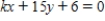 <strong>Given that the point lies on the line , find k. </strong> A) B) C) D) E) 
