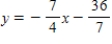 <strong>Find an equation of the line in general form that passes through the point (5, 8) and is perpendicular to the line . </strong> A) B) C) D) E) 