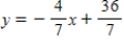 <strong>Find an equation of the line in general form that passes through the point (5, 8) and is perpendicular to the line . </strong> A) B) C) D) E) 