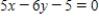 <strong>Find an equation of the line in general form that passes through the point (-6, 6) and is parallel to the line . </strong> A) B) C) D) E) 