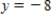 <strong>Find an equation of the line that parallel to the x-axis and 8 units below it. </strong> A) B) C) D) E) 