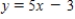 <strong>Find an equation of the line that passes through the points (1, 3) and (3, 13). </strong> A) B) C) D) E) 