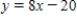 <strong>Find an equation of the line that passes through the point (1, -9) and has the indicated slope m = 8. </strong> A) B) C) D) E) 