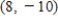 <strong>Find the coordinates of the points that are 10 units away from the origin and have an x-coordinate equal to 8. </strong> A) B) C) and D) and E) and