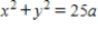 <strong>Find an equation of the circle with center at (-a, 0a) and radius 5a. </strong> A) B) C) D) E)