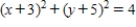 <strong>Find an equation of the circle with radius 2 and center (-3, -5). </strong> A) B) C) D) E)