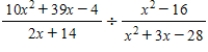 Perform the indicated operations and simplify the expression. 