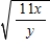 Rationalize the denominator of the expression. ​   ​