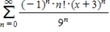 Consider the series . Find the radius of convergence of the power series. __________ Find the interval of convergence of the power series. __________
