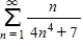 Use the integral test to determine whether the following series is convergent or divergent. 