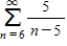 Use the comparison test to determine whether the following series is convergent or divergent. 