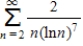 Determine whether the following series is convergent or divergent. 